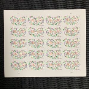 Colorful Floral 'I Do' Stamps